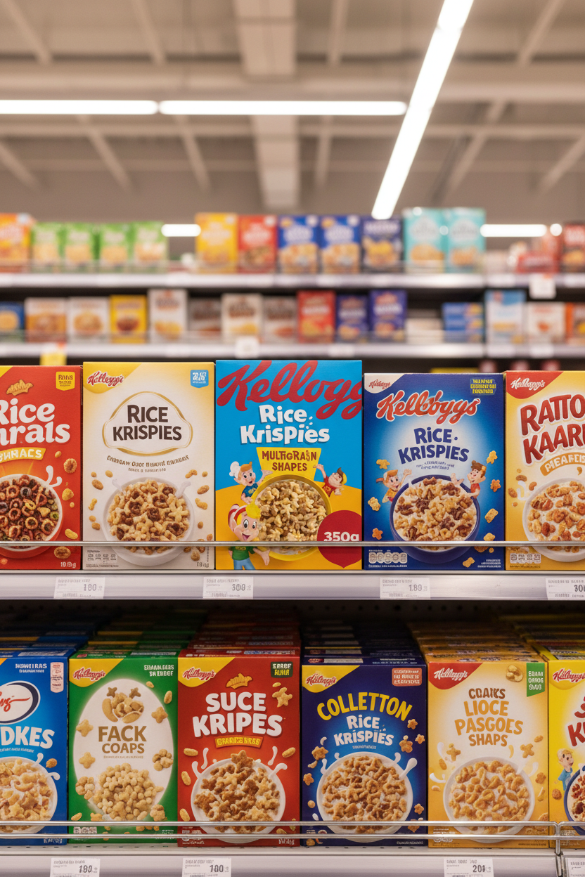 8 x Kellogg's Rice Krispies Multigrain Shapes 350G