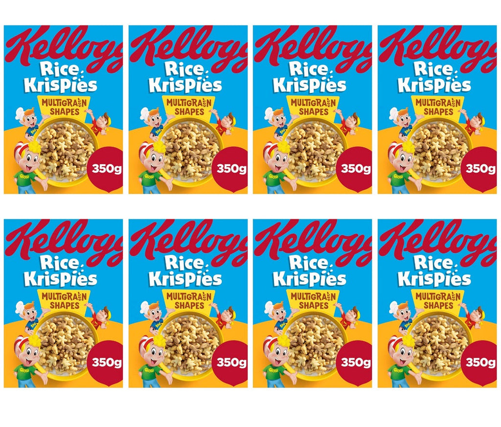 8 x Kellogg's Rice Krispies Multigrain Shapes 350G