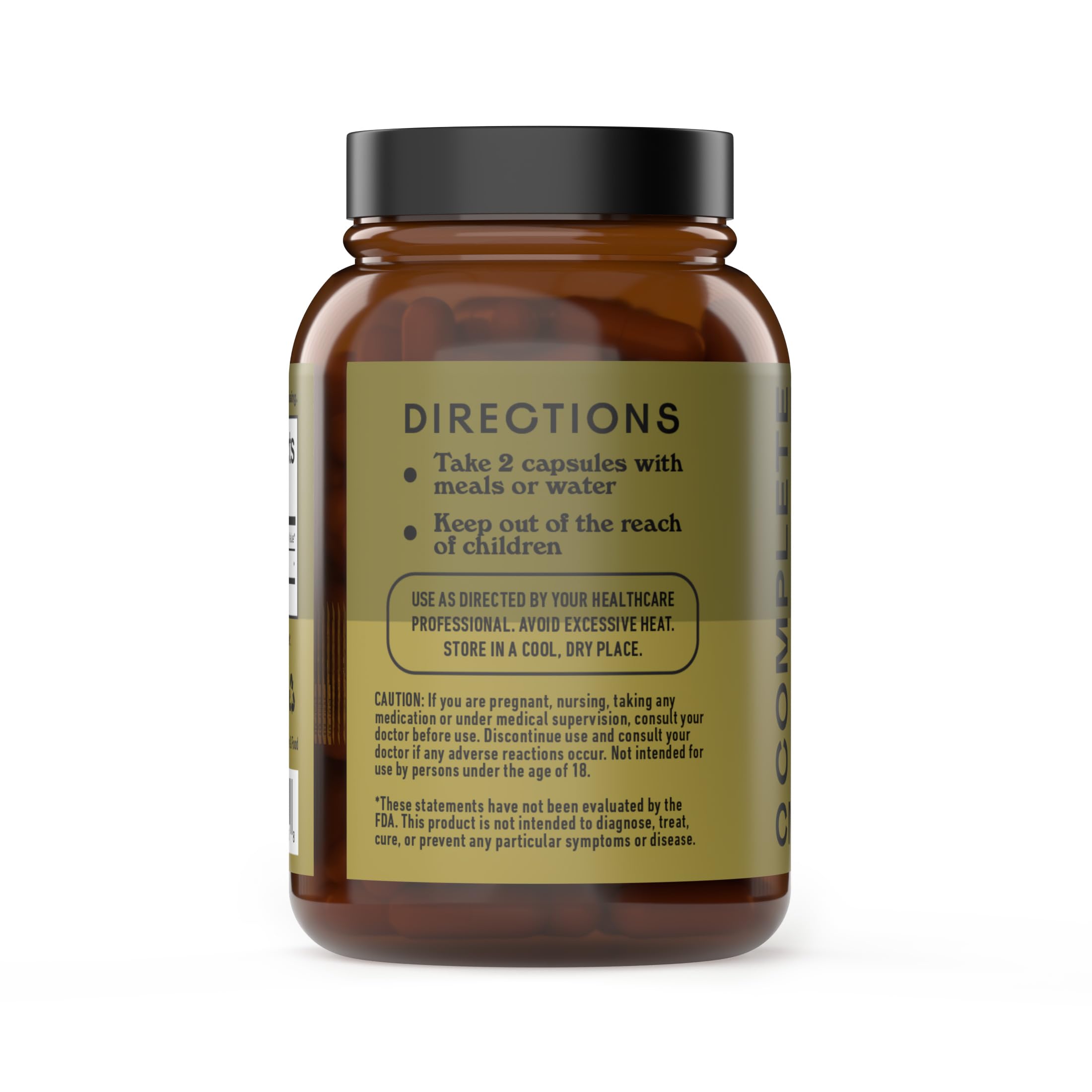 Raw Sea Kelp Powder Capsules 600mg – 100 Vegetarian, Gluten-Free, Thyroid Support