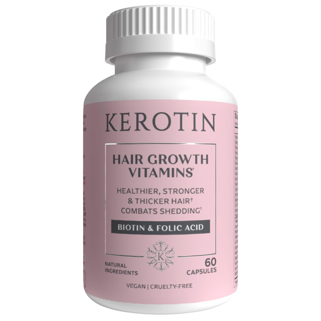 Kerotin Hair Growth Vitamins – Biotin, DHT Blocker & Saw Palmetto