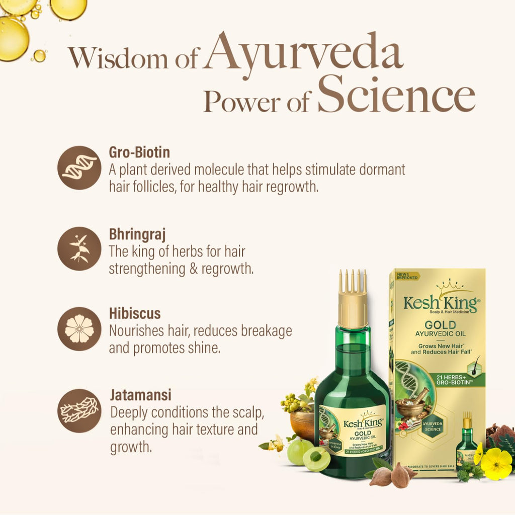 Kesh King Ayurvedic Hair Oil 300ml | Hair Growth & Hairfall Reduction