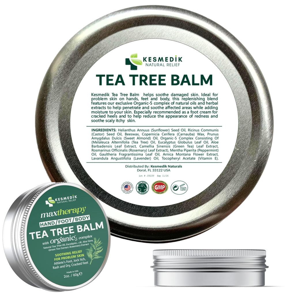 KESMEDIK Tea Tree Oil MaxTherapy Balm — Itchy Skin Relief for All Ages