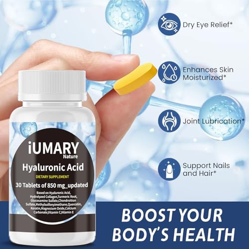 Keszciy Hyaluronic Acid 850mg Joint Support Capsules | Pack of 3 (90 Tablets)