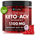 Keto ACV Gummies 1100mg Cherry – Sugar Free, Vegan, Non-GMO | 60 Gummies
