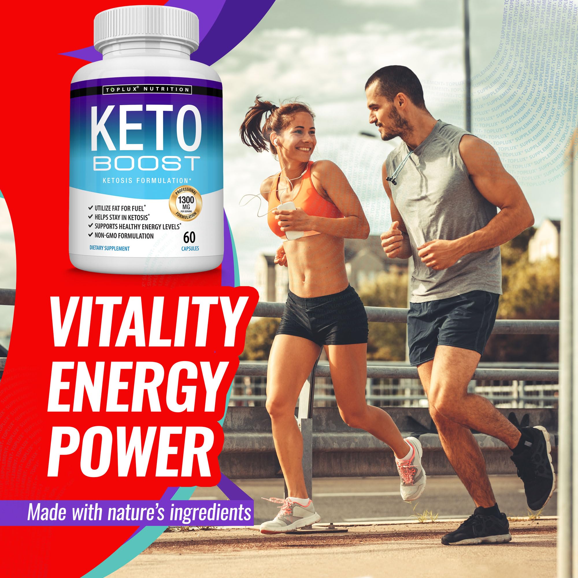 Keto Boost Diet Pills Ketosis Supplement – Exogenous Ketones for Energy & Focus | Keto Diet Pills for Men & Women