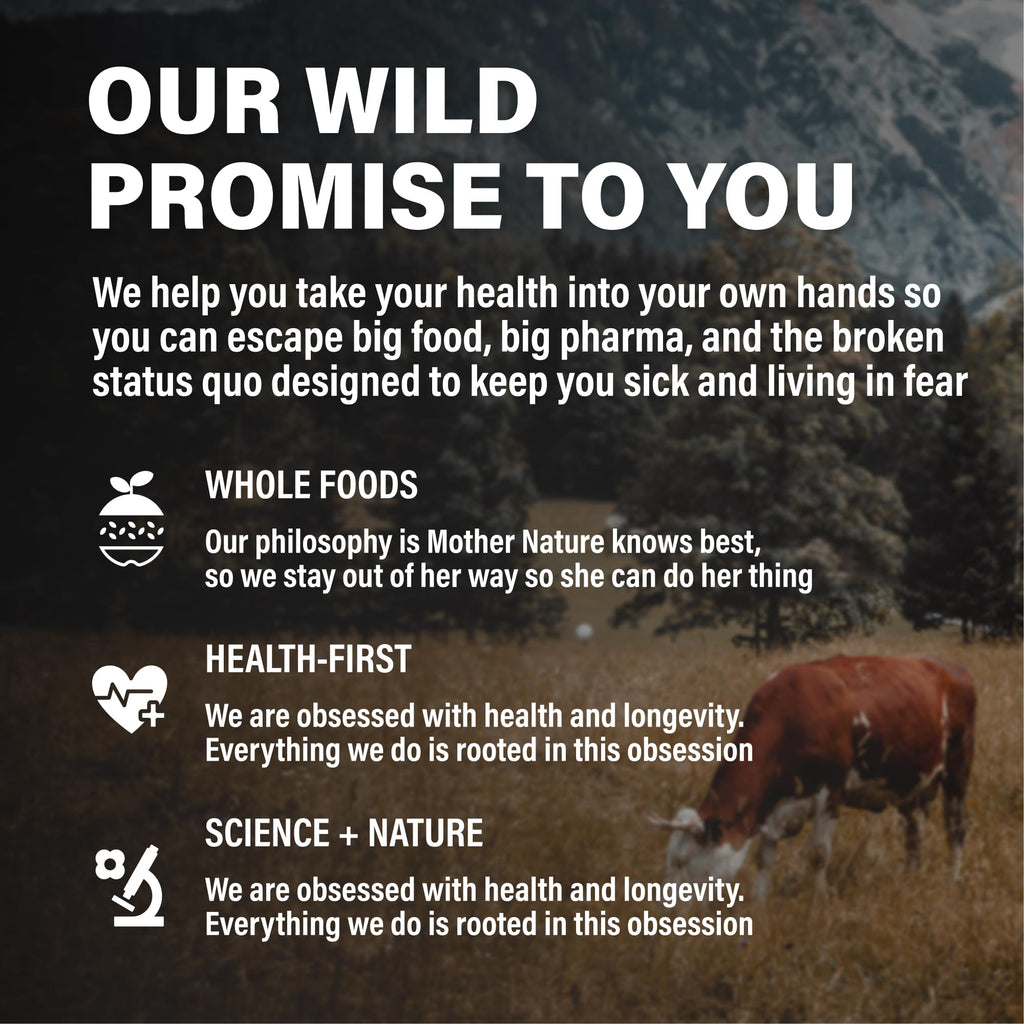 Wild Foods Beef Liver Capsules - 3000mg Grass-Fed & Pasture-Raised | 120 Softgels