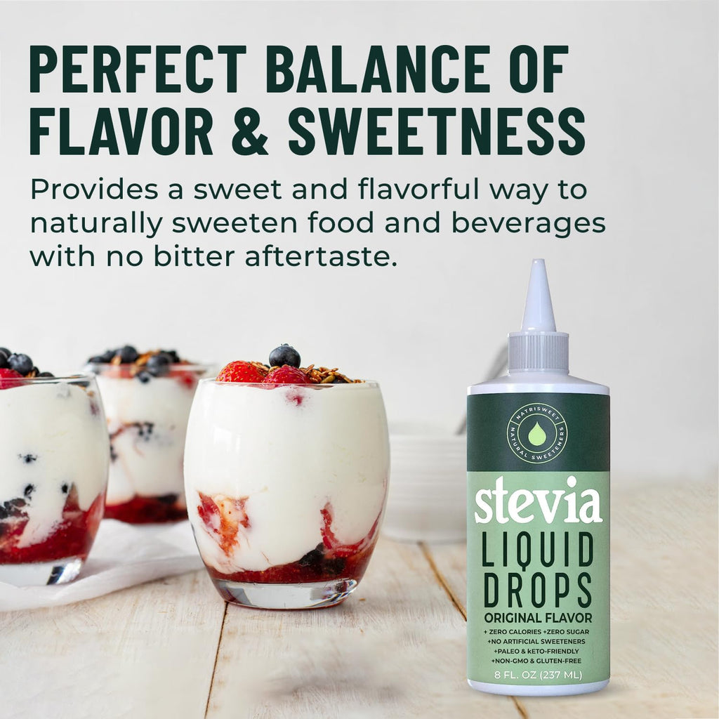 Stevia Liquid Drops – 8 oz, 1,823 Servings, Zero Calories | Natrisweet