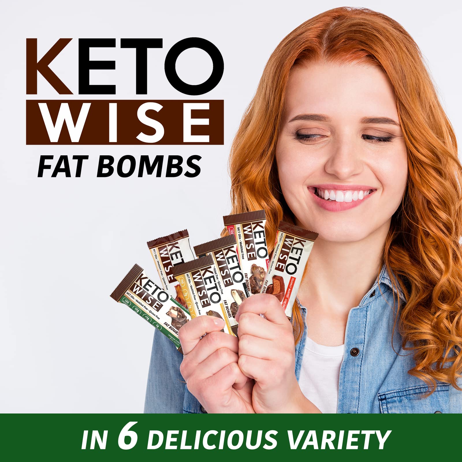 Keto Wise Fat Bombs - Chocolate MCT Oil, Low Carb Snack (Pack of 16)