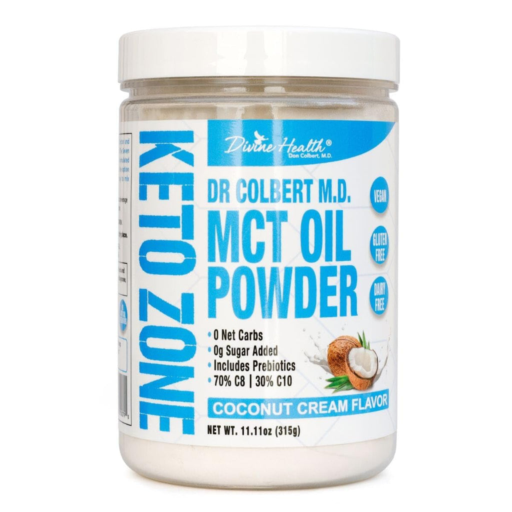 Keto Zone MCT Oil Powder – Coconut Cream Flavor | 0 Net Carbs | 30 Day Supply