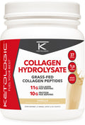 Ketologic Grass-Fed Collagen Hydrolysate Powder (Vanilla) | 1 lb, 37 Servings