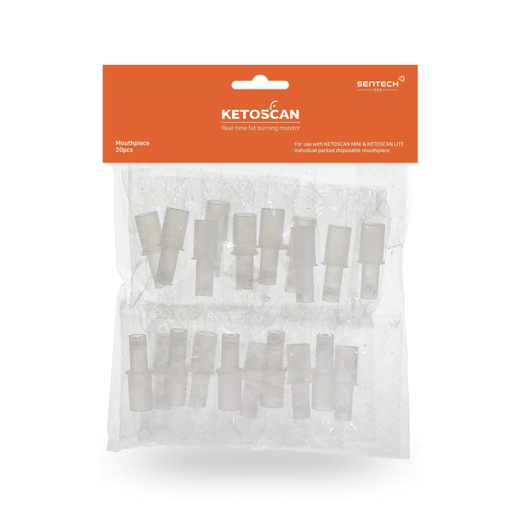 [HSA/FSA Eligible] KETOSCAN Mouthpiece (20pcs/Pack) – Compatible with Ketoscan Mini & Ketoscan Lite