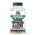KIA ORA Grass-Fed Bovine Thyroid with Liver Supplement | 90 Capsules | NZ Sourced