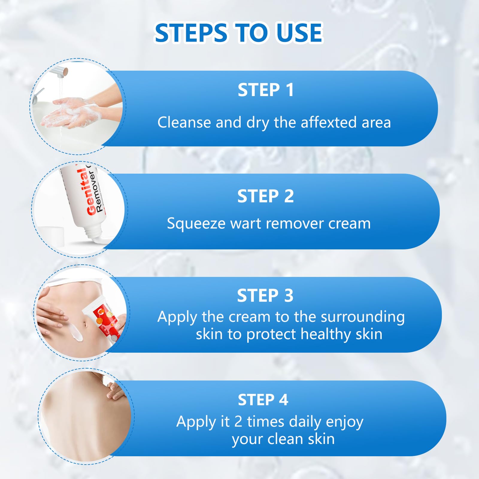 KIbabyDI Wart Remover Gel – Fast Acting Freeze Treatment for Genital, Plantar, Common, Corn & Flat Warts (1 Pack, Red 10101)