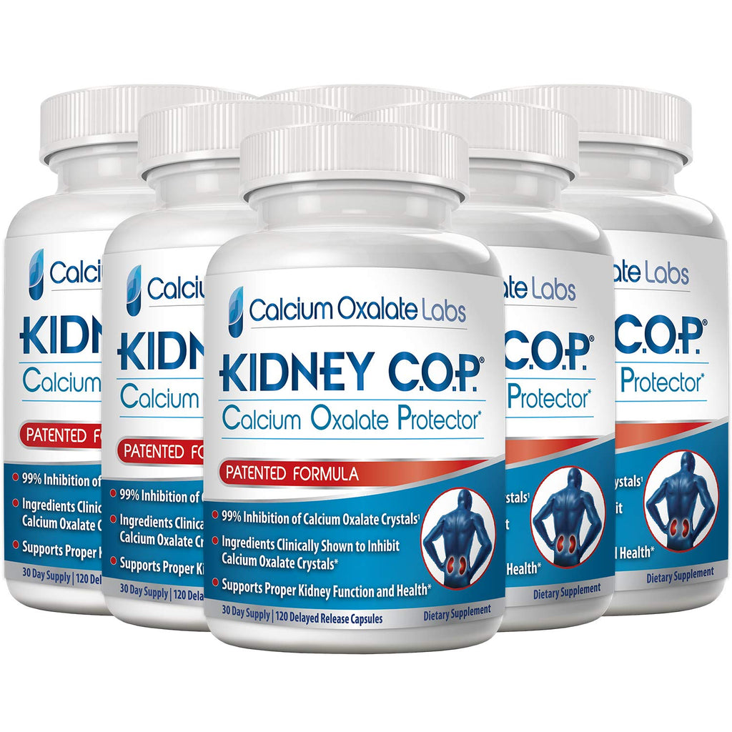 KIDNEY C.O.P. Calcium Oxalate Protector 120 Capsules — Kidney Stone Support (6 Pack)