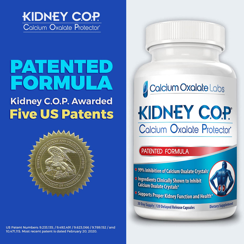 KIDNEY C.O.P. Calcium Oxalate Protector 120 Capsules — Kidney Stone Support (6 Pack)