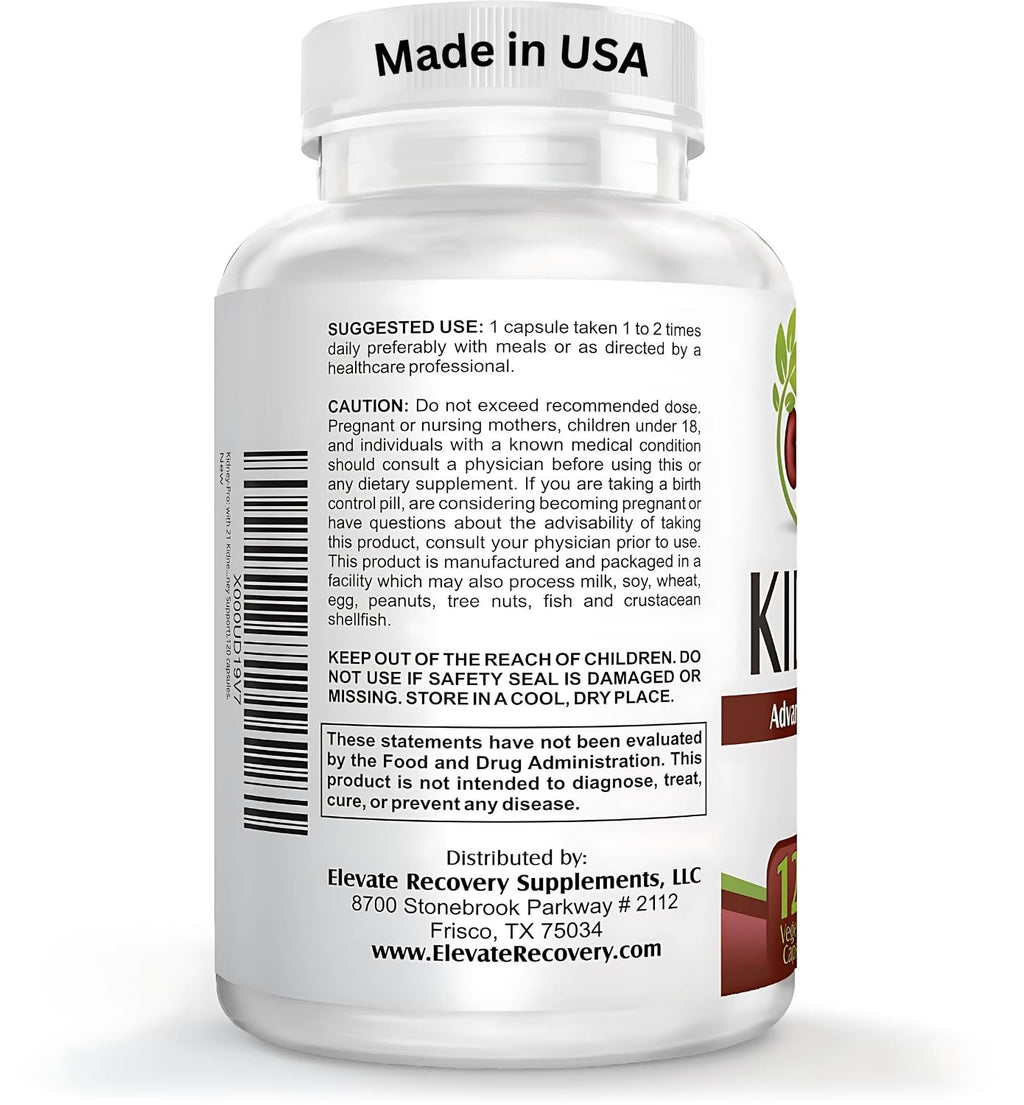 Kidney-Pro: 21 Kidney Health Supplements in 1 Formula | Total Kidney Support • 120 Capsules