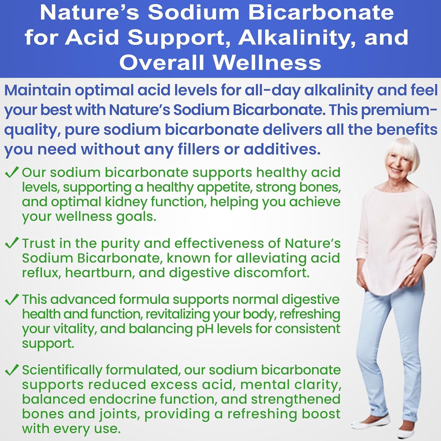Kidney Restore Nature’s Sodium Bicarbonate - Aluminum-Free Organic Baking Soda (2 lb)