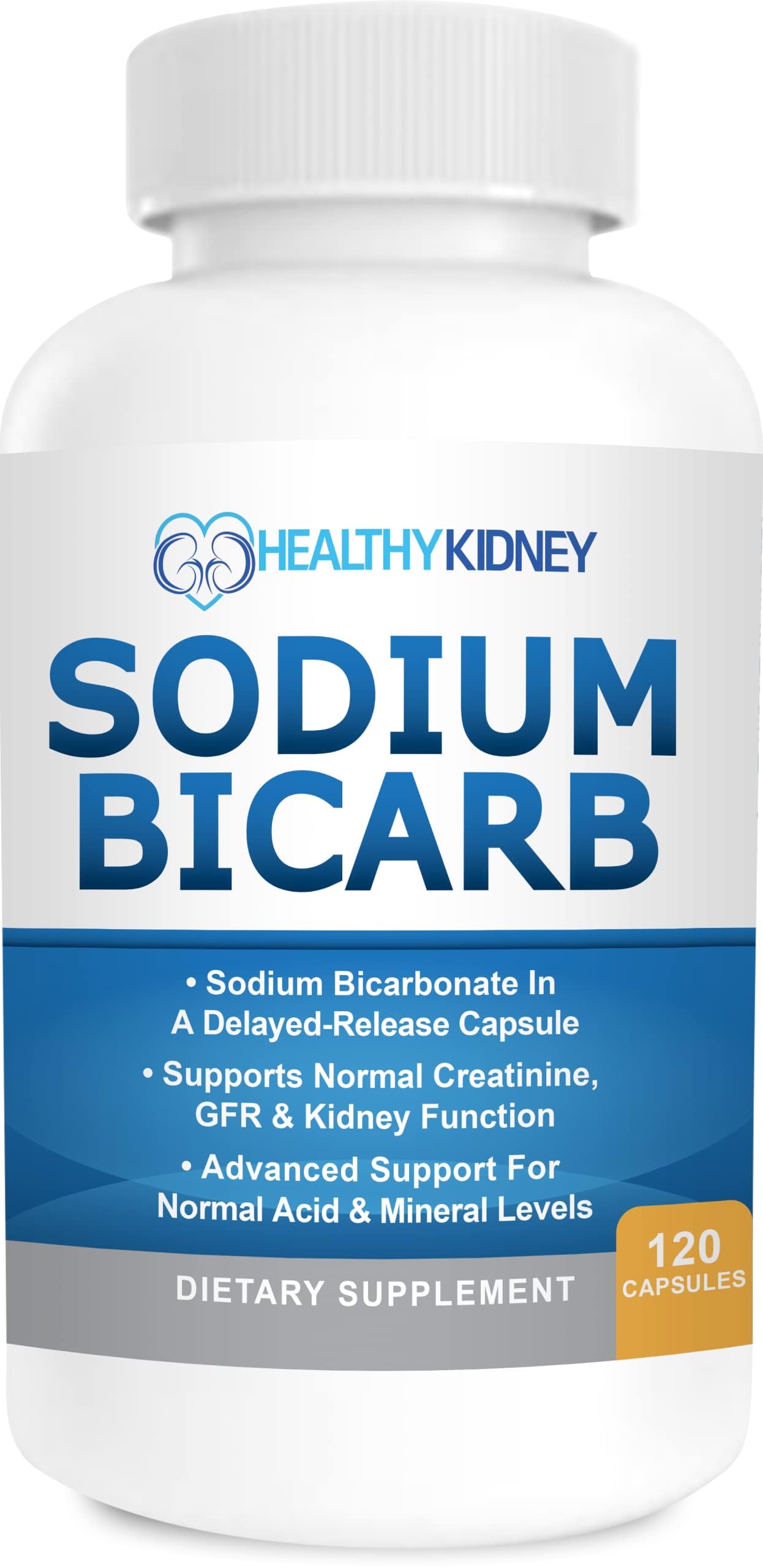 Kidney Restore Sodium Bicarbonate 650mg Delayed-Release Capsules | 120 Capsules