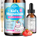 Kids Magnesium Glycinate Drops with Omega-3 & Vitamins - Sleep, Calm, Focus (Strawberry)