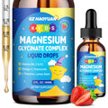 Kids Magnesium Glycinate Liquid Drops – Sleep, Calm & Focus (Strawberry, 2 fl oz)