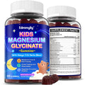 Kids Magnesium Glycinate Gummies 200mg – Sugar Free, Non-GMO, Vegan, with Omega-3 & L-Theanine