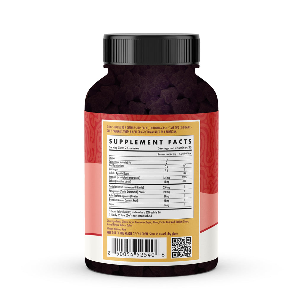 Kids Naturals Spike Support Gummies – Immune Support with Vitamin C, D & Zinc | 60ct