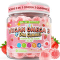 Kids Omega 3 Gummies 4+ | DHA, D3, K2, C, B6, Methyl B12 | Sugar Free | No Fish Taste | 60 Gummies