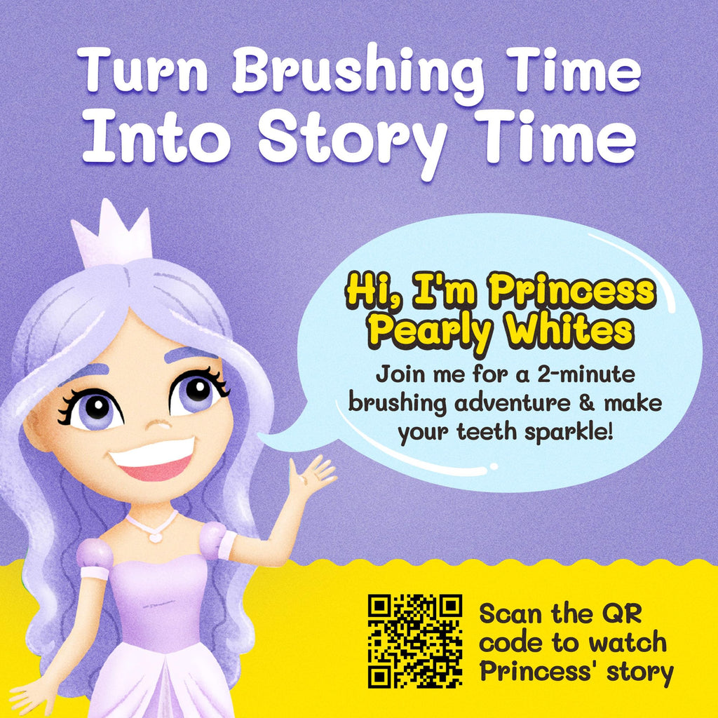 Kids Soft Bristle Princess Toothbrush for Ages 2+ – Replaceable Head, Ergonomic Handle
