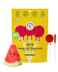Kids Throat-Soothing Watermelon Lollipops by Beekeeper's Naturals – Doctor Formulated, 15 ct