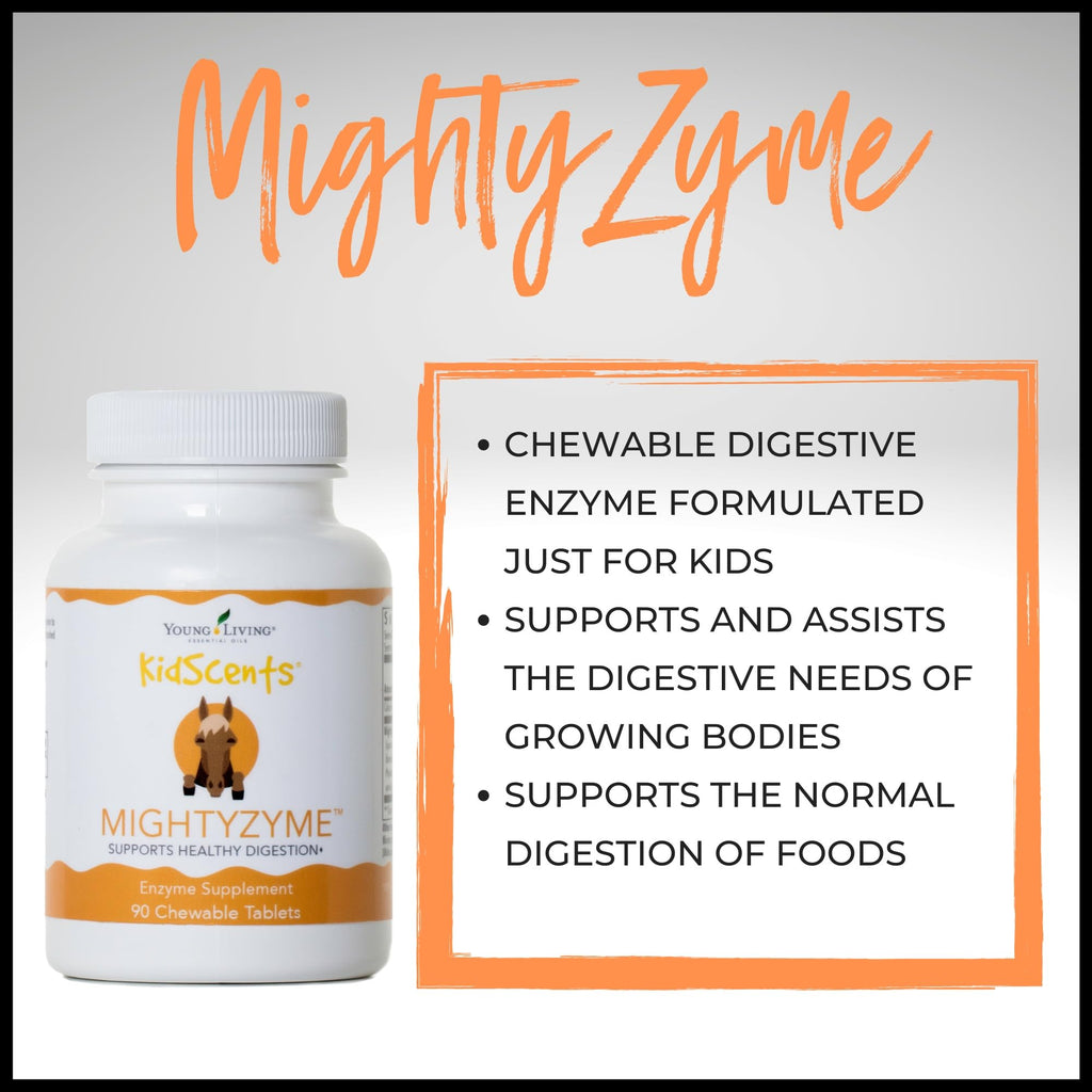 KidScents MightyZyme Chewable Tablets 90 ct | Children's Digestive Enzyme Supplement