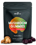 KIKI Green Mushroom Gummies with Lion's Mane & 9 Adaptogens Blend – 60 Count, 10:1 Extract