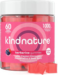 KINDNATURE Berberine Gummies 1000mg - Sugar-Free Vegan for Blood Sugar & Metabolism