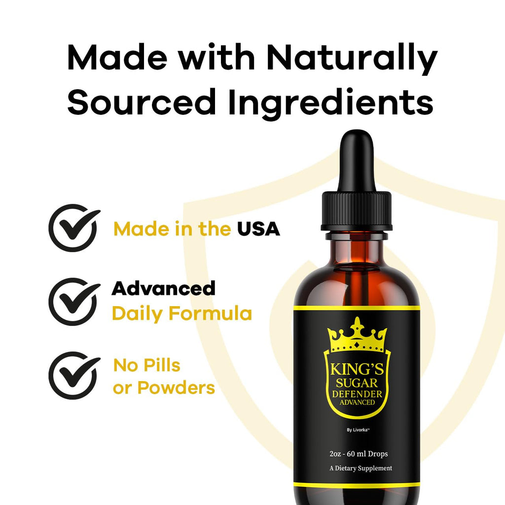 2 Pack Kings Sugar Defender Drops – Official KingSugar Defender Liquid Formula for Overall Health & Wellness (2 Bottles, 2 Months)