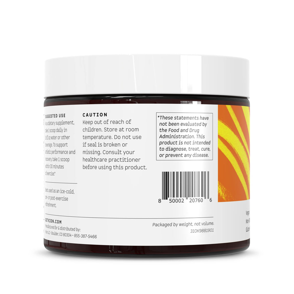Kion Aminos Mango – Essential Amino Acids Powder, No Caffeine, 30 Servings