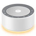 Kipcush White Noise Machine with Nursery Lamp | 30 Soothing Sounds, 8-Color Night Light, 8H Timer