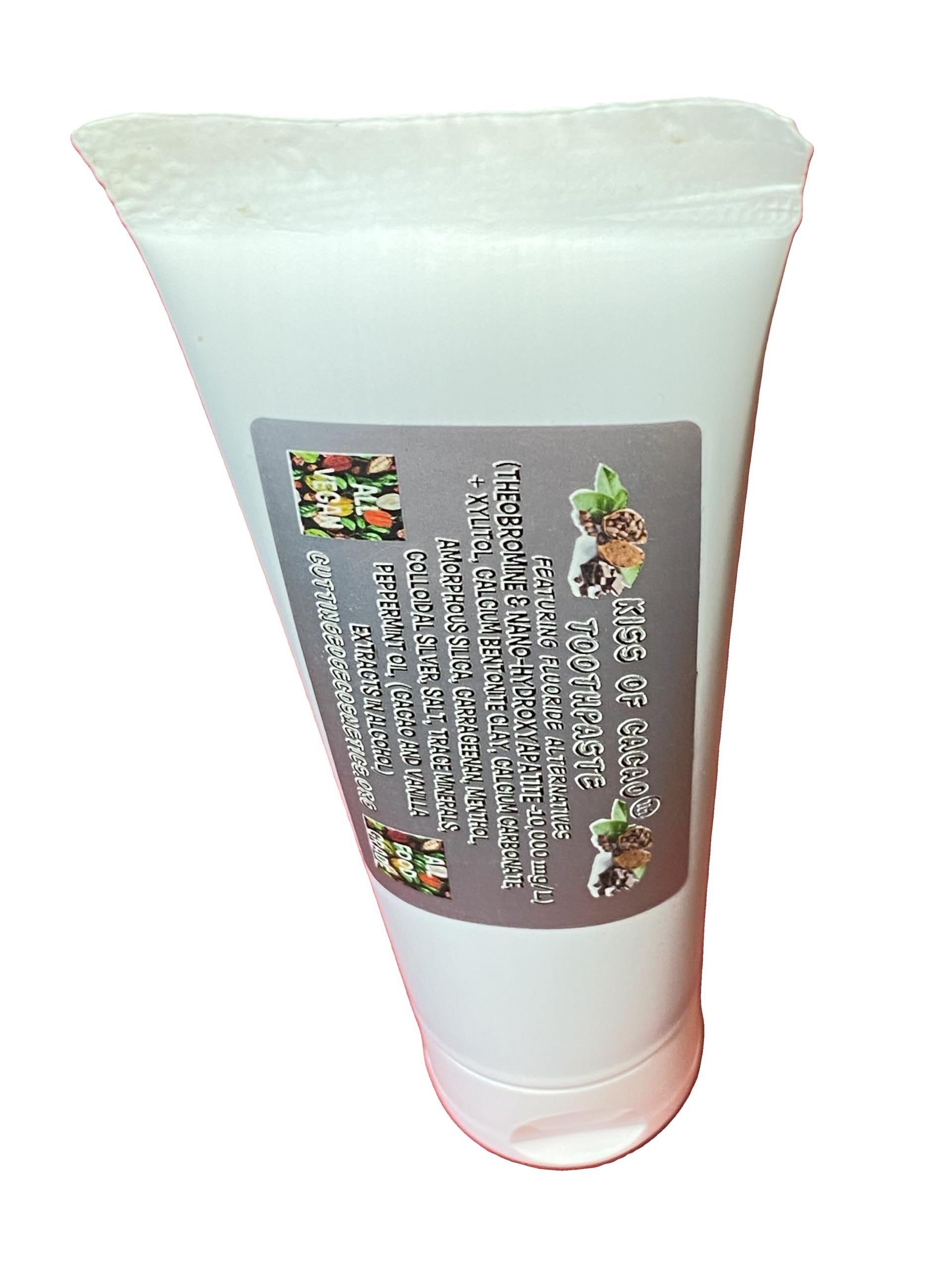 Kiss of Cacao Enamel Remineralization Toothpaste with Theobromine & Nano Hydroxyapatite (EU Approved) – 4 oz Tube | Comparable to Theodent, Earth Paste, David's