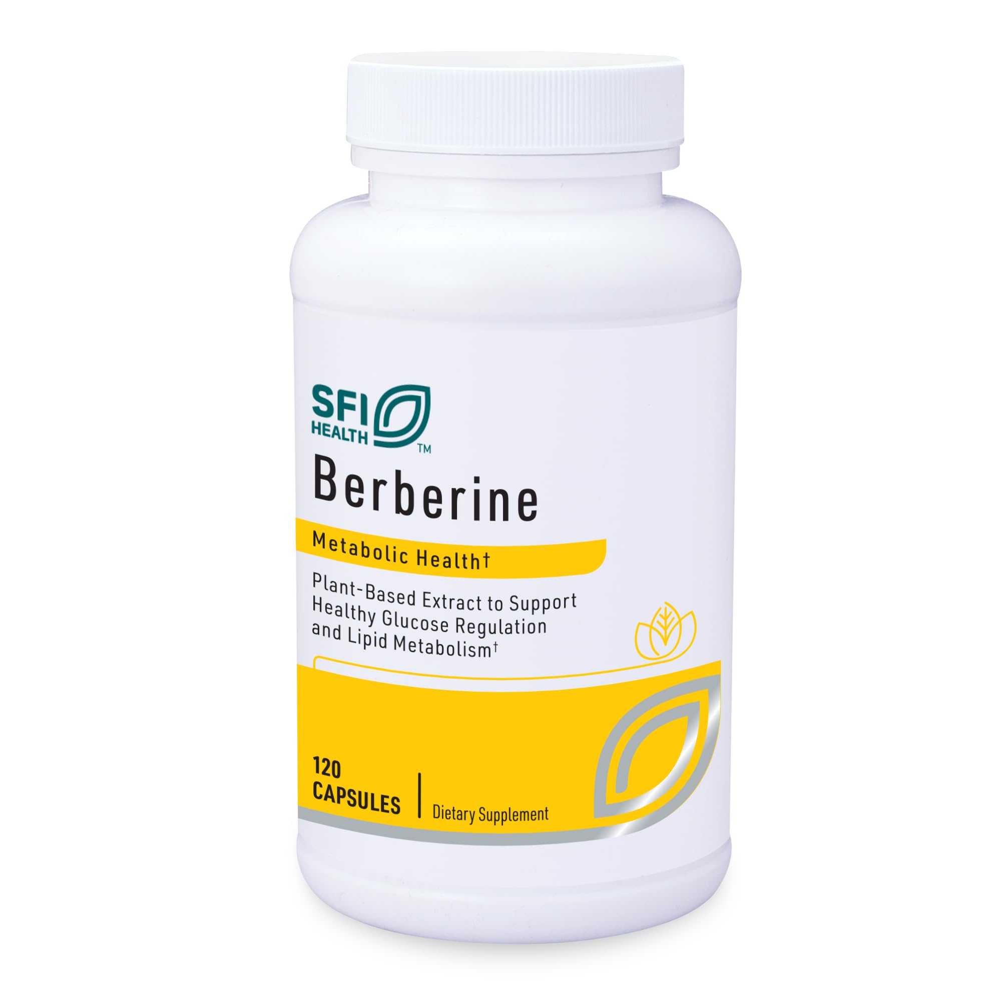 Klaire Labs Berberine HCI 500mg | Gluten-Free, Hypoallergenic | SFI Health
