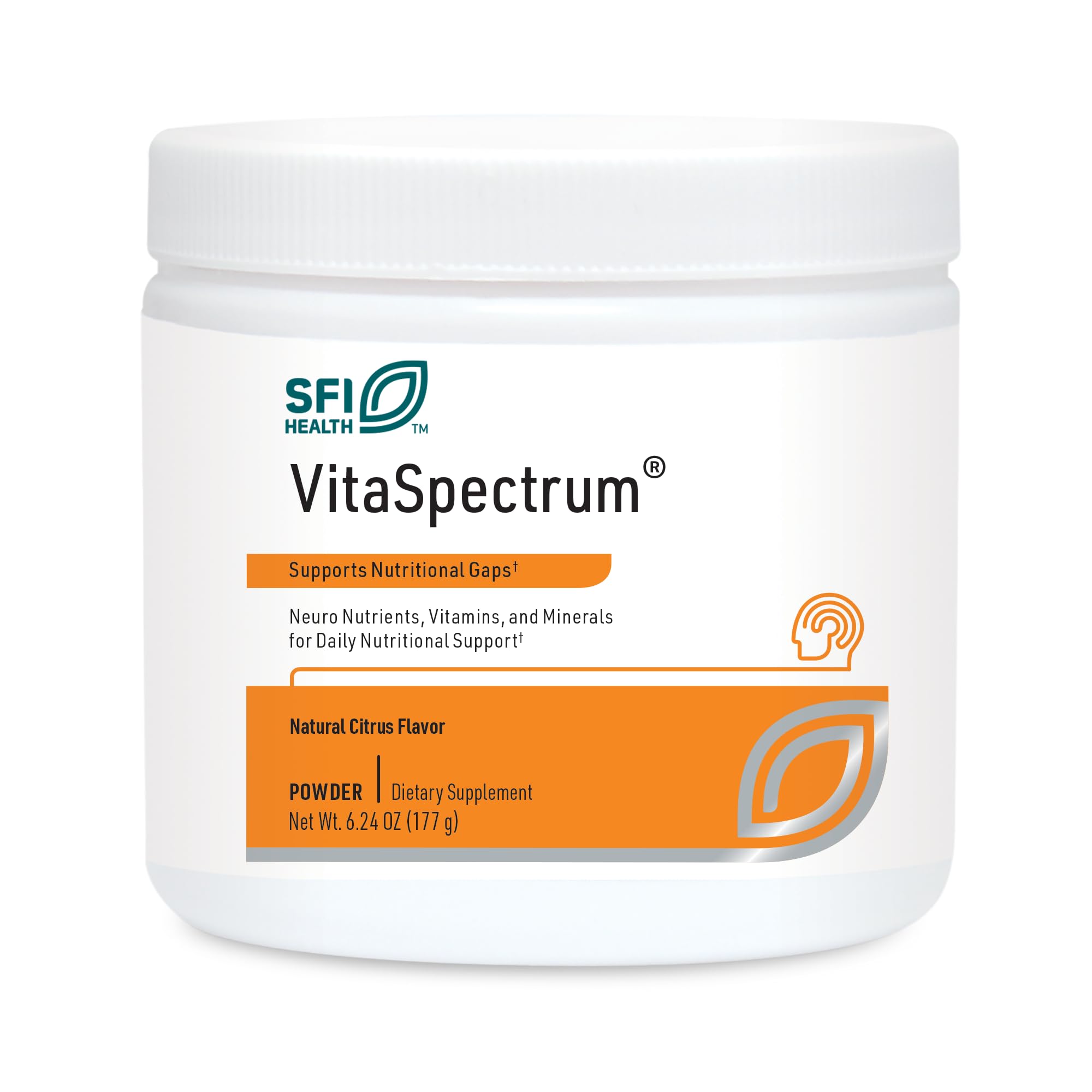 Klaire Labs VitaSpectrum Powder for Kids – Citrus Multivitamin/Mineral (No Copper, Iron, Gluten or Casein) – 30 Servings, 171 g