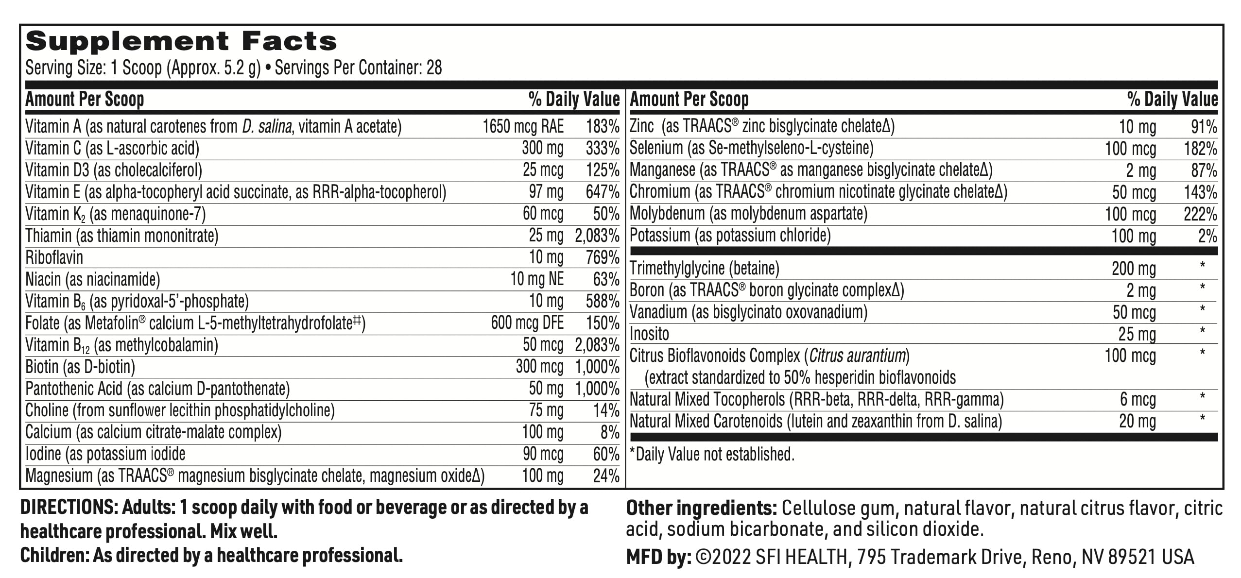 Klaire Labs VitaSpectrum Powder for Kids – Citrus Multivitamin/Mineral (No Copper, Iron, Gluten or Casein) – 30 Servings, 171 g
