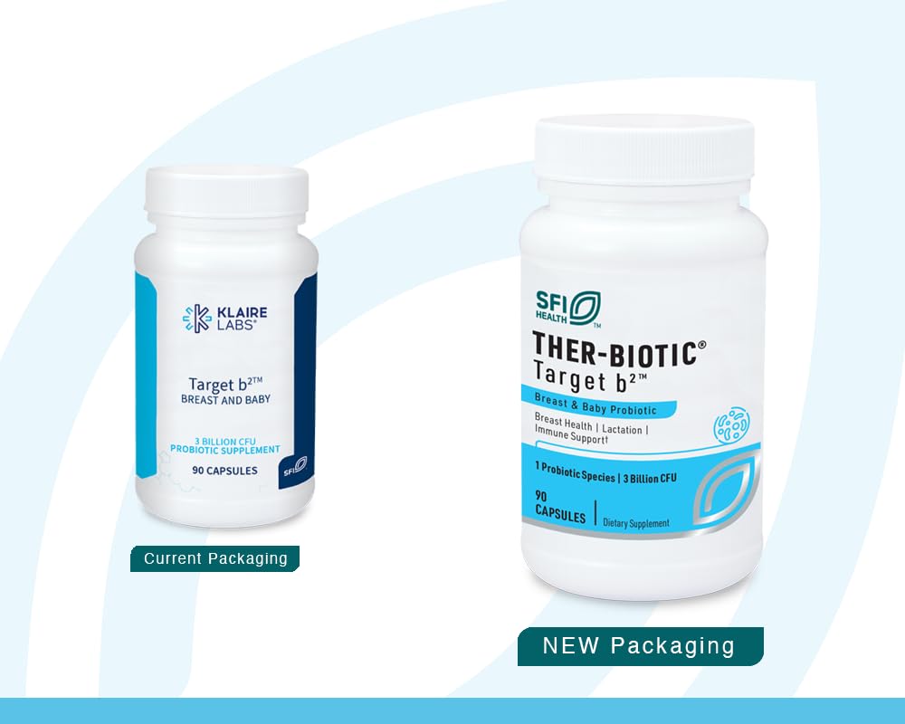 Klaire Labs SFI Health Ther-Biotic Target B2 for Lactation Support (90 Capsules)
