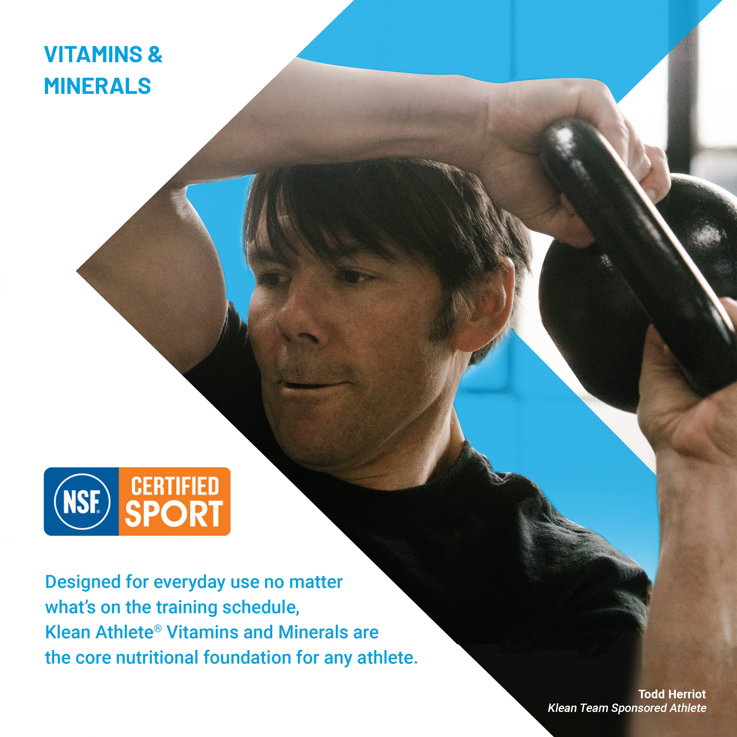 Klean Athlete Klean Sport Pack | Magnesium Glycinate, Vitamin D & Omega-3 | NSF Certified