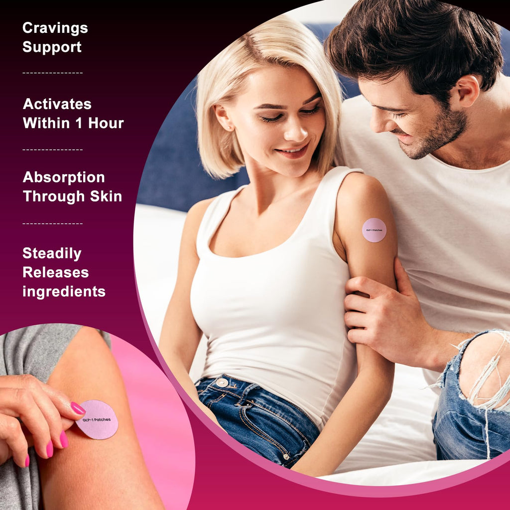 KMLWXD GLP-1 Patches | 30-Day Supply | Needle-Free Alternative