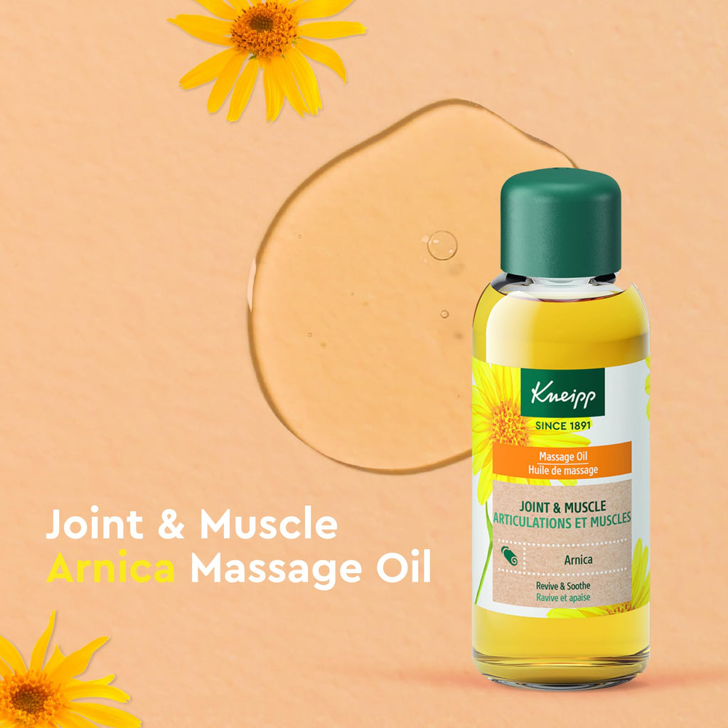 Kneipp Joint & Muscle Arnica Massage Oil – 3.4 fl oz | Vegan