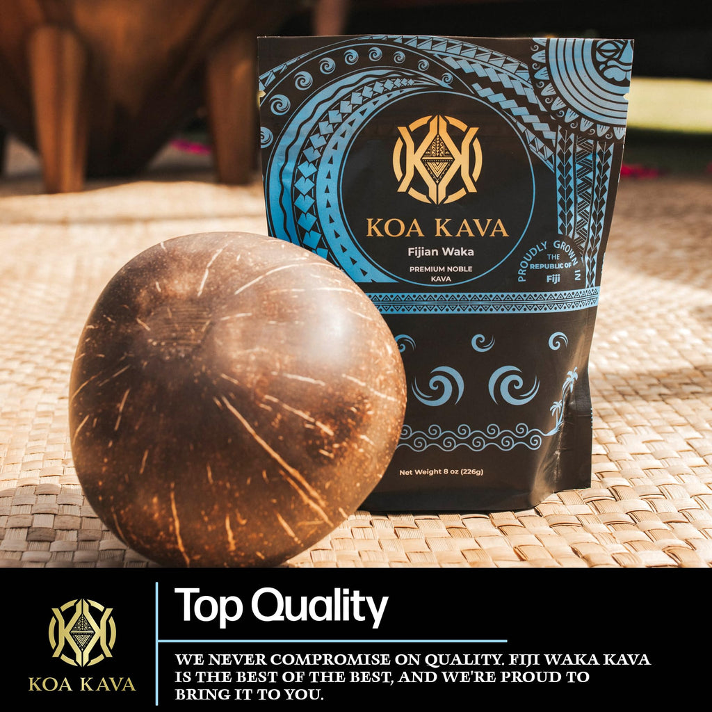 Koa Kava Fijian Kava - Premium Noble Fiji Waka Root, Balanced & Mellow (1 KG)