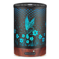 Essential Oils Diffuser – Aromatherapy Diffuser with 7-Color LED Lights, Auto-Off Metal Humidifier (C-Hummingbirds)