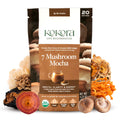 Kokora 7 Mushroom Mocha Organic Adaptogenic Powder: Lion's Mane & Turkey Tail