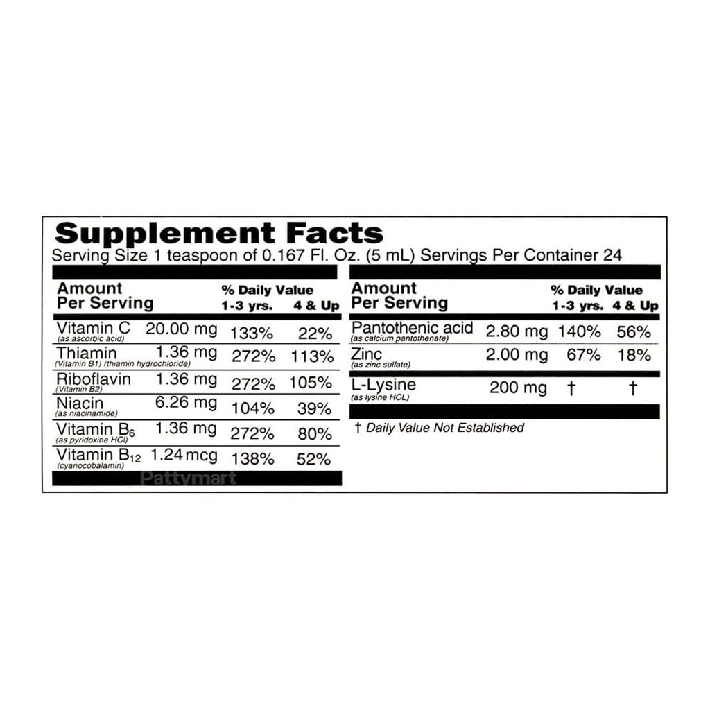 Komilón Dietary Supplement 4 fl oz | Vitamins & Nutrients to Stimulate Appetite in Children