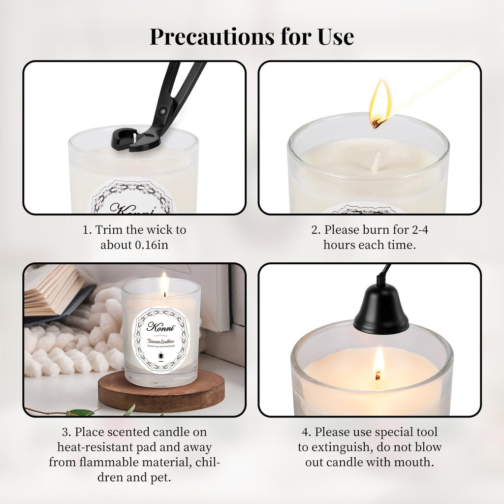KONNI Scented Candles – 7.4oz Jar Soy Wax Candle, Aromatherapy, 40H Burn Time, Dappled Shade Gift