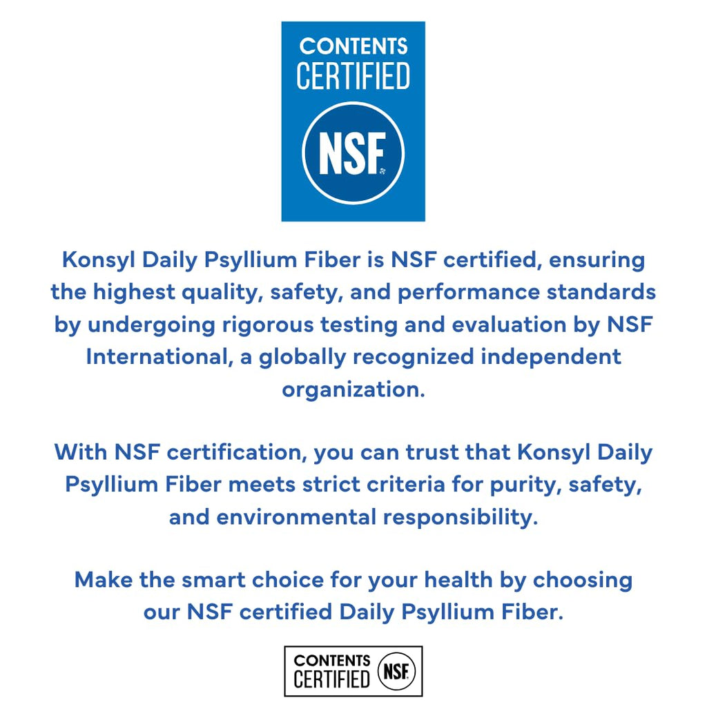 Konsyl Daily Psyllium Fiber Powder – 90 Servings (540g) | All-Natural Psyllium Husk