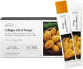 Korean Collagen Jelly Sticks - Mango Flavor, Marine Peptide, Sugar-Free Travel Packs